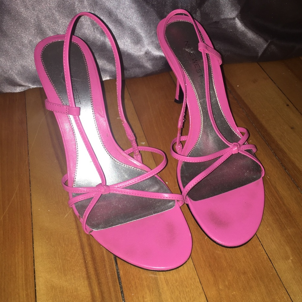 Nine west hot pink heels